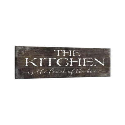 The Kitchen Is The Heart Of The Home by Mollie B. - Wrapped Canvas Panoramic Print