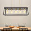 Lustre carré / rectangulaire à 5 lumières pour îlot de cuisine Liler