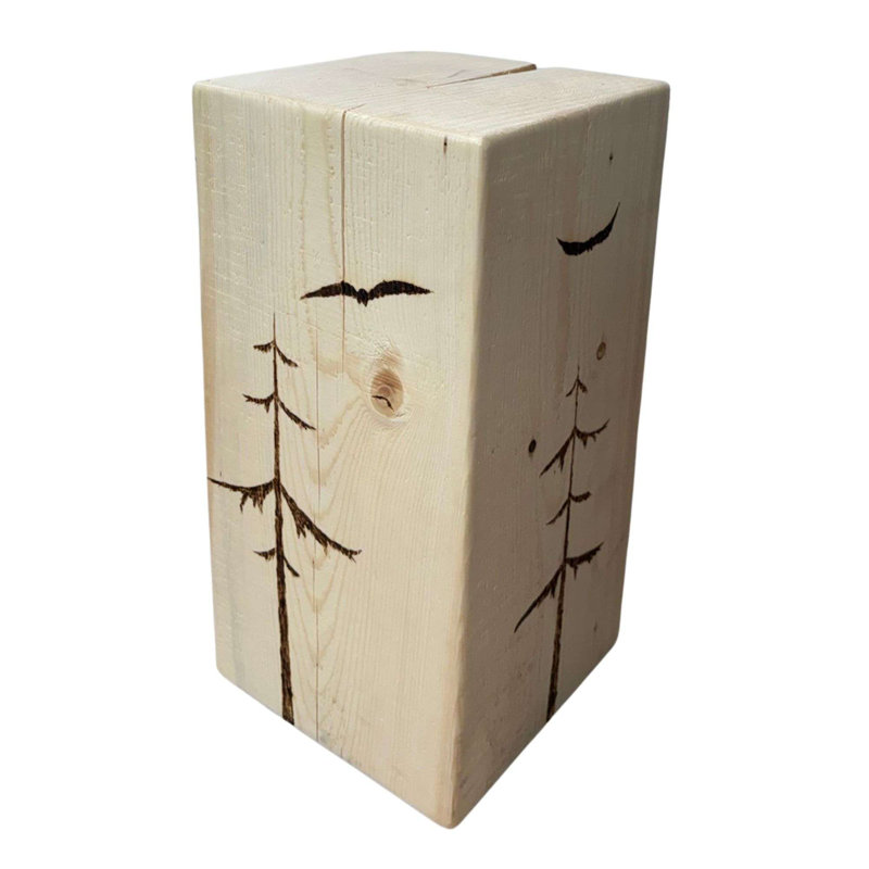 Souche carrée épinette Woodland, H 18 po x l 10 po x P 10 po