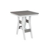 Berlin Gardens Harbor Regular Top With White Base Square Bar Table