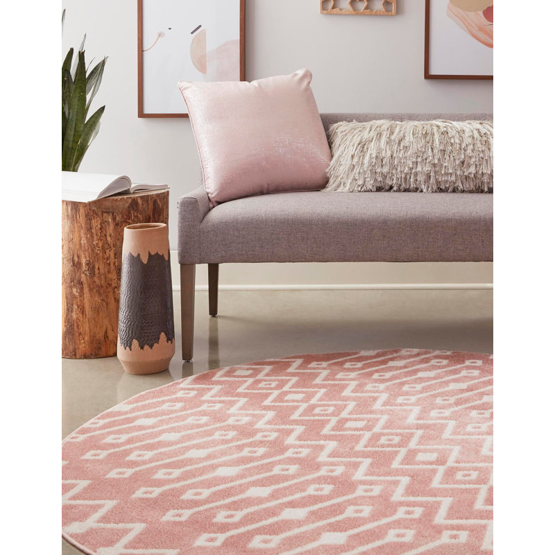 Ashfield Geometric Indoor Rug, Round 3'