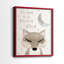 Goodnight Fox - reproduction encadrée de qualité supérieure - prête à être accrochée - aucun clou requis - aucun clou requis-805964716-805964715