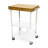 Origami Foldaway Rolling Kitchen Cart Solid Wood Top-1473739087