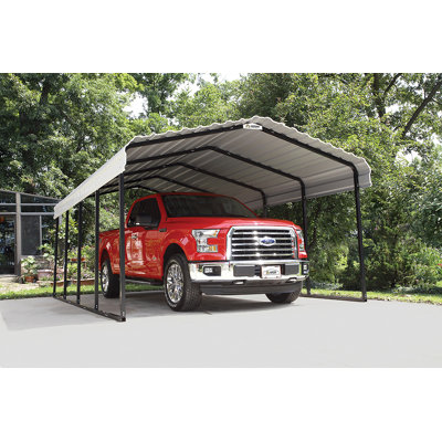 Arrow Galvanized Steel Carport, 12x20x7