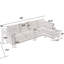 Canapé modulaire convertible avec rangement