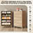  Dorcus 46.26" Tall 5-Drawer Dresser for Bedroom, Wave Design Dresser with Curved Profile, Gold Handles, Mid-Century Dresser with Solid Wood Legs for Living Room, Hallway, Closet-1432361162