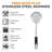 Tower Precision Plus Stainless Steel Hand Held Skimmer