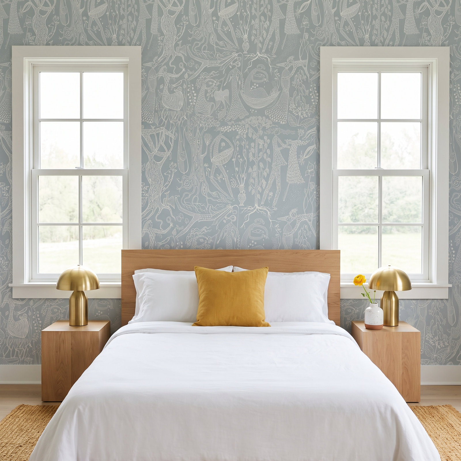 Rumaldo Abstract Wallpaper, Sage
