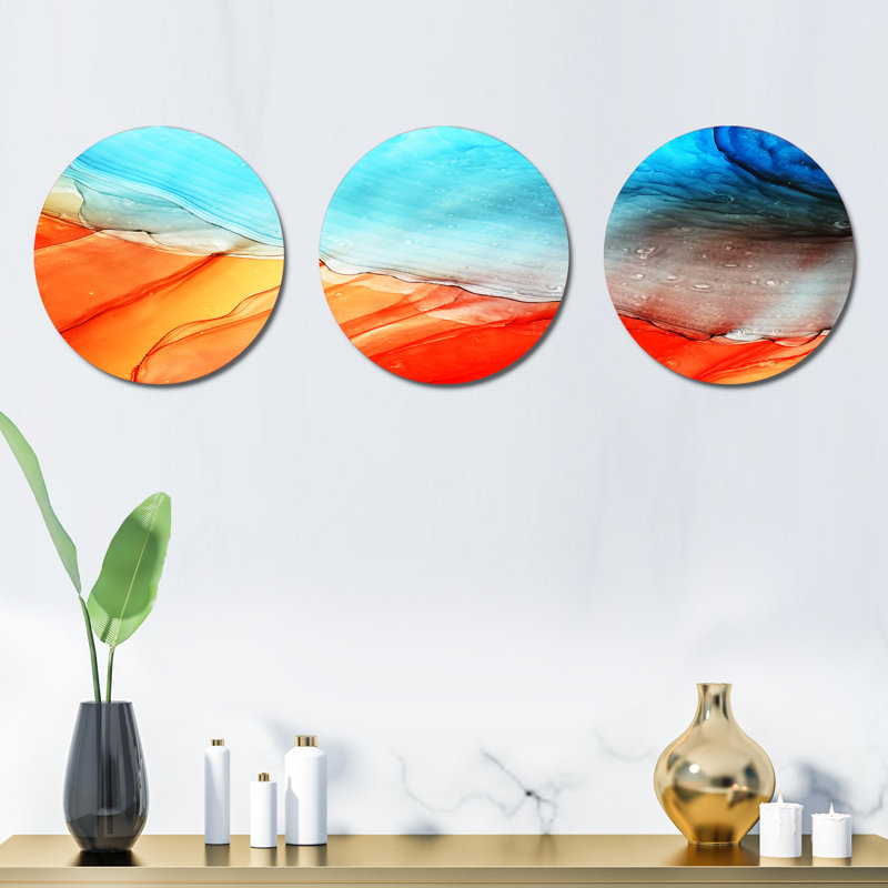 Abstract Wall Decor on Metal