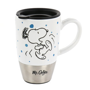 personalized ceramic travel mug with handle