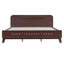 Lit en bois de pin massif avec finition noyer foncé, aucun sommier requis, conception stable et durable-603922382