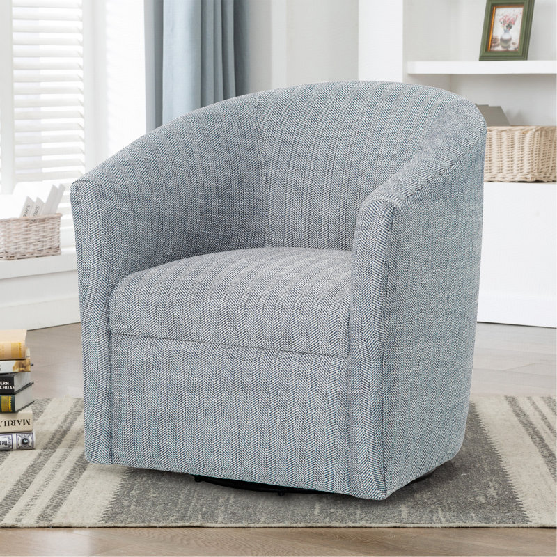 Fauteuil demi-tonneau Indigo, Bleu