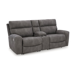 Matsuda 3-Piece Power Reclining Sectional Loveseat With Console