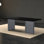 Long bureau en bois pour lire et étudier