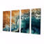 Rothsons - art mural vagues 4 pièces-106162651
