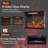 Aamena 22.8'' W Electric Fireplace Insert