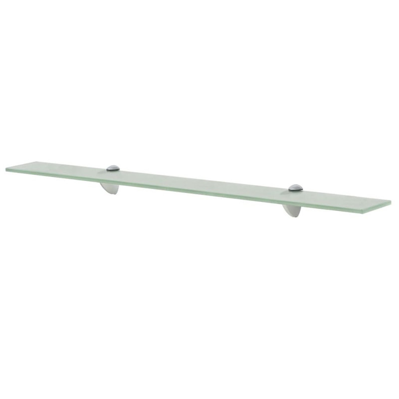 Glass Floating Shelf, 0.8cm H x 80cm W x 20cm D, Green