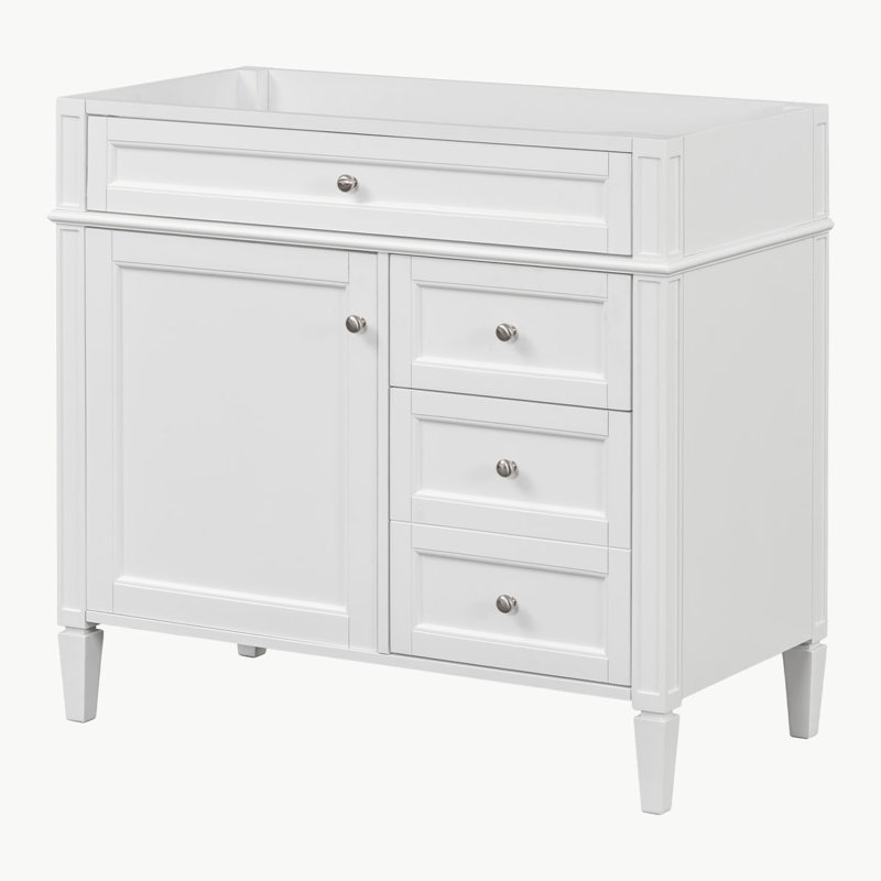 Meuble-lavabo 36 po sans lavabo supérieur, Blanc