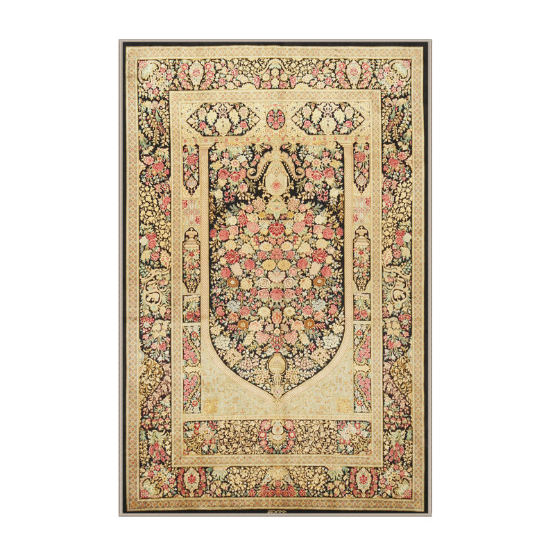Tapis oriental ivoire, Rectangle 5 pi x 7 pi