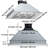 VEVOR 800 CFM 3 Speed 36 inch Ducted Insert Range Hood with Charcoal Filter and Light