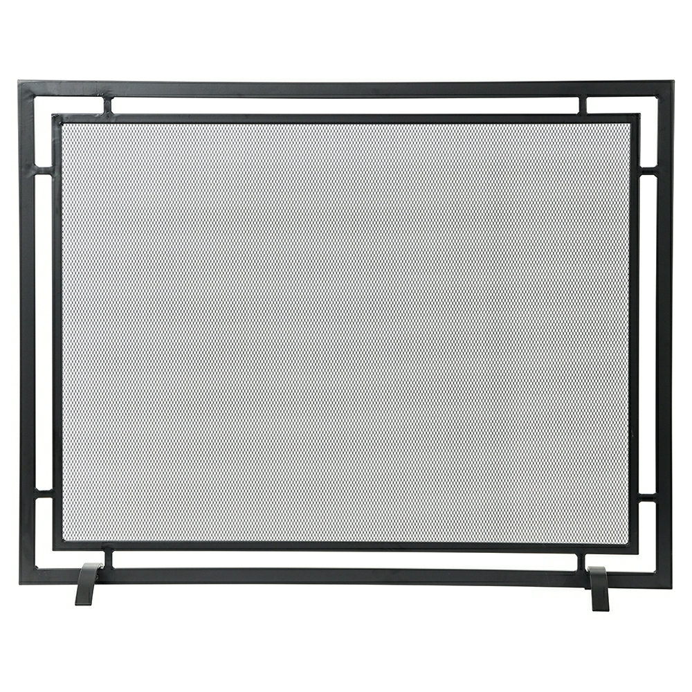 Gatsby Mesh Fireplace Screen, Black