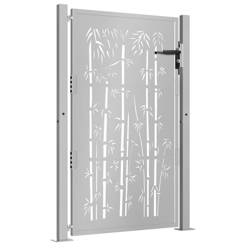 Barrière de jardin vidaXL 105 x 155 cm en acier Corten, 39,4 po x 59,1 po