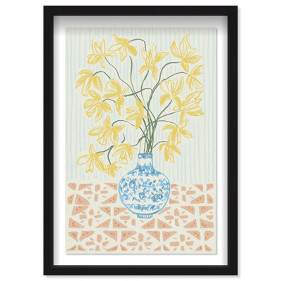 Yellow Iris Summer Print by Oliver Gal