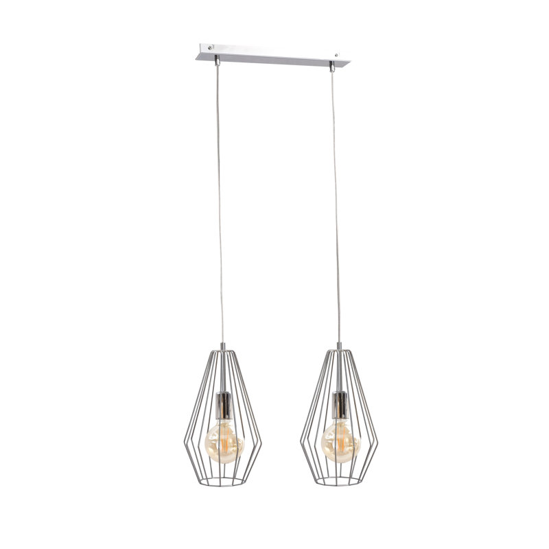 Estero 2 - Light Geometric Pendant, Silver