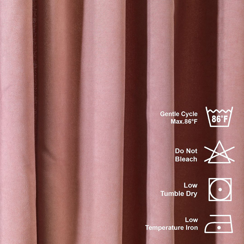 Triple Pinch Pleat Extra Long & Extra Width Decorative Single Curtain Panel, Rose Pink, 245cm Width x 350cm Drop