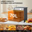Four mural électrique simple de 30 po ASOPIX, four mural électrique encastré de 5,0 pieds cubes avec commande de boutons mécaniques, minuterie, four mural en acier inoxydable pour la cuisine
