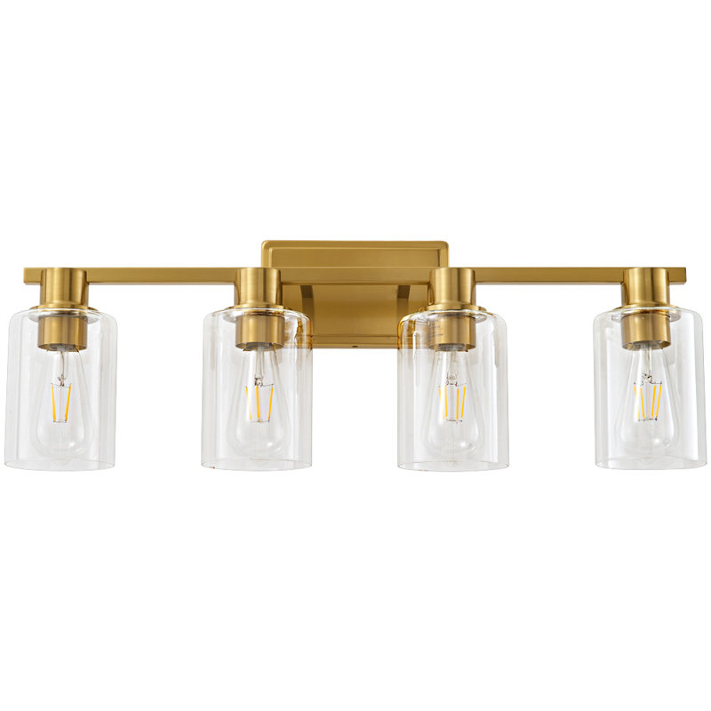Aarien 4-Light Dimmable Vanity Light, Gold