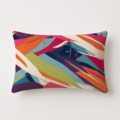 Neon Streams Indoor And Outdoor Throw Pillow