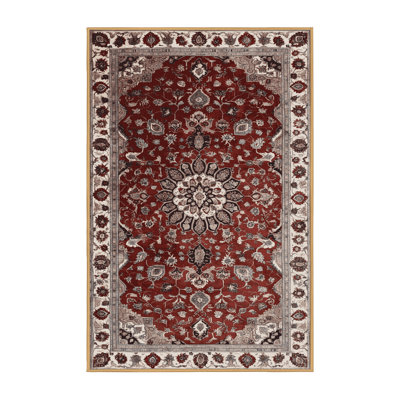 Tapis brun lavable à la machine