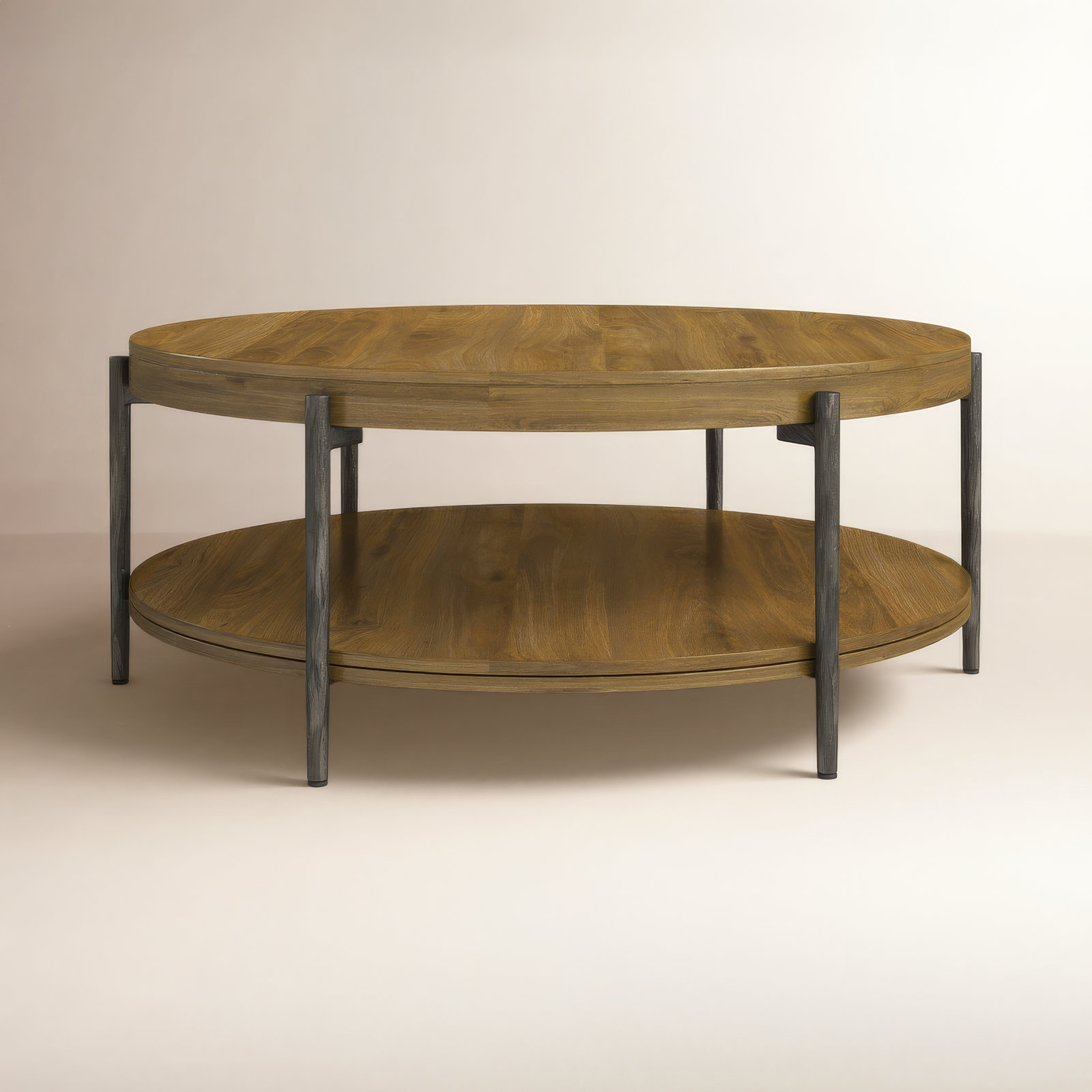 Ashley Solid Wood Single Coffee Table, Walnut