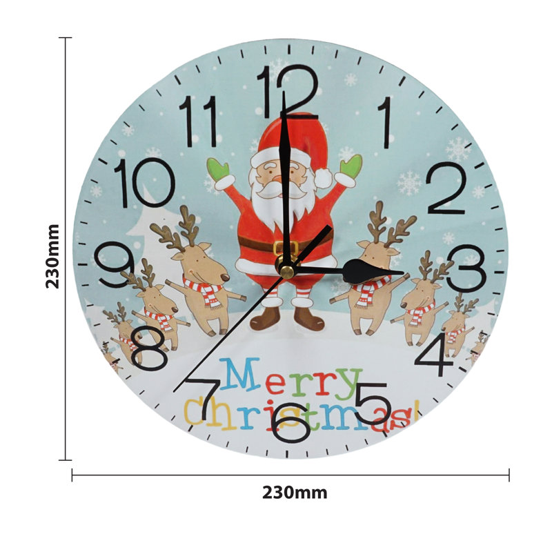 Dedric Manufactured Wood Wall Clock