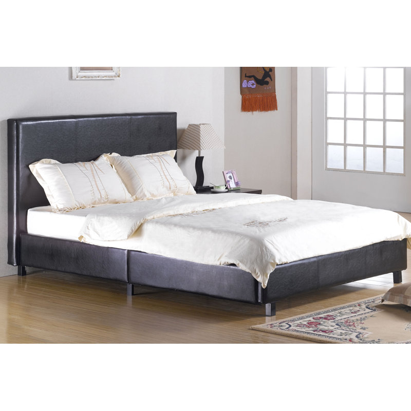 Zavier Upholstered Bed, Black, Kingsize (5')