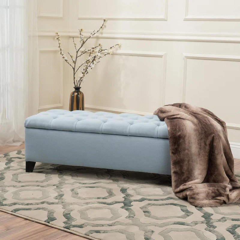 Repose-pieds avec rangement Glouster V2, Bleu