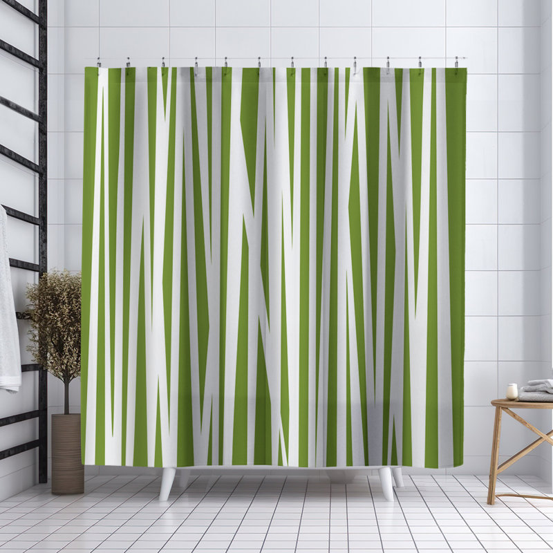 Coco Shower Curtain, Chartreuse