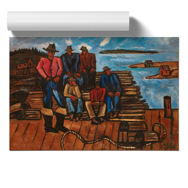 Lobster Fishermen by Marsden Hartley - Frameless Print, 30cm H x 42cm W x 0.1cm D