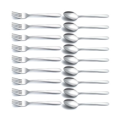  Food Grade Stainless Steel Flatware Cutlery Set, 24 Pcs Forks And Spoons Silverware Set For Home, Kitchen And Restaurant, 12 Dinner Forks And Dinner Spoons, Mirror Polished & Dishwasher Safe