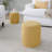 Ottoman Set In Yellow Fabric