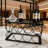 Collapsible Stackable Metal Wine Rack For 8 Bottles, Space-Saving Storage And Display With Wire Frame Top Tray
