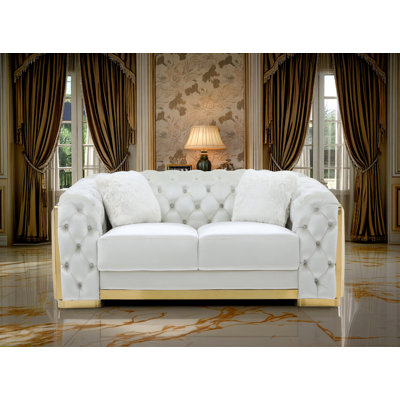 Milbry Ivory Loveseat