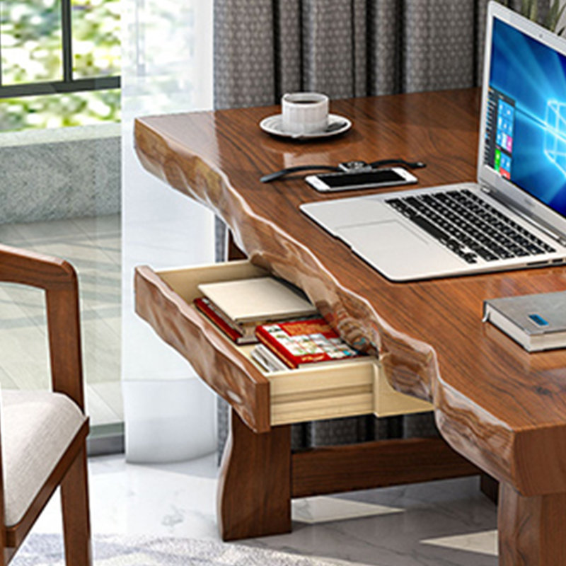 Exquisite and Distinctive Desk, 29.52" H x 86.61" W x 31.49" D