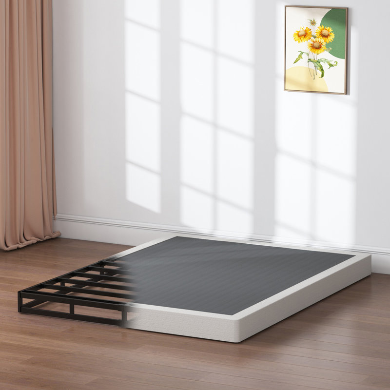 5 Inch Box Spring Low Profile Metal Frame Heavy Duty Easy Assembly, King