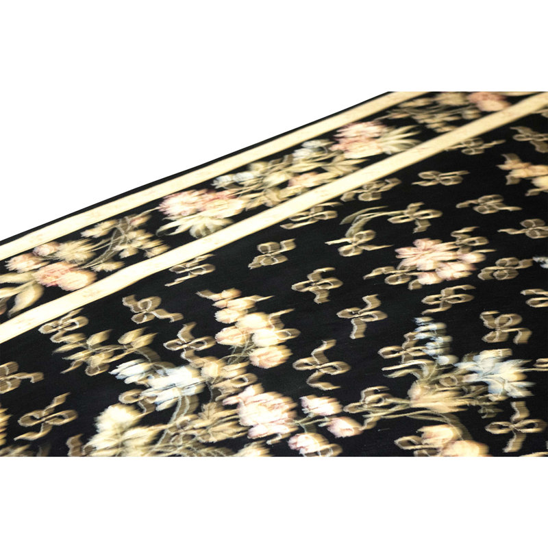 Hand Knotted Area Rug in Black