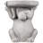 Dog Outdoor Garden Plant Stand - 12.25" - Gray