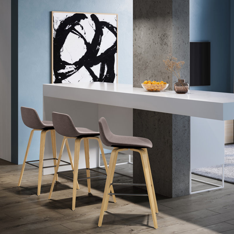 2 pièces - Tabouret de style contemporain Mid-Century 2 pièces