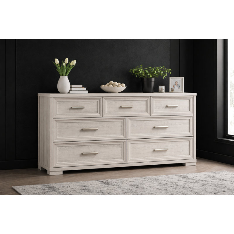 Ensemble de chambre avec grand lit 4 pièces 2041 Highland Alernate en blanc, Grand, Blanc