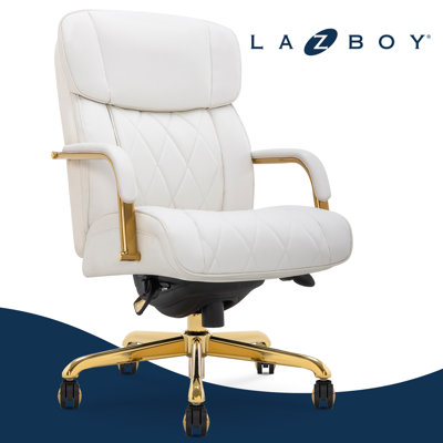 Fauteuil de direction La-Z-Boy Symphony, siège et dossier capitonnés à losanges, coussin à ressorts ensachés